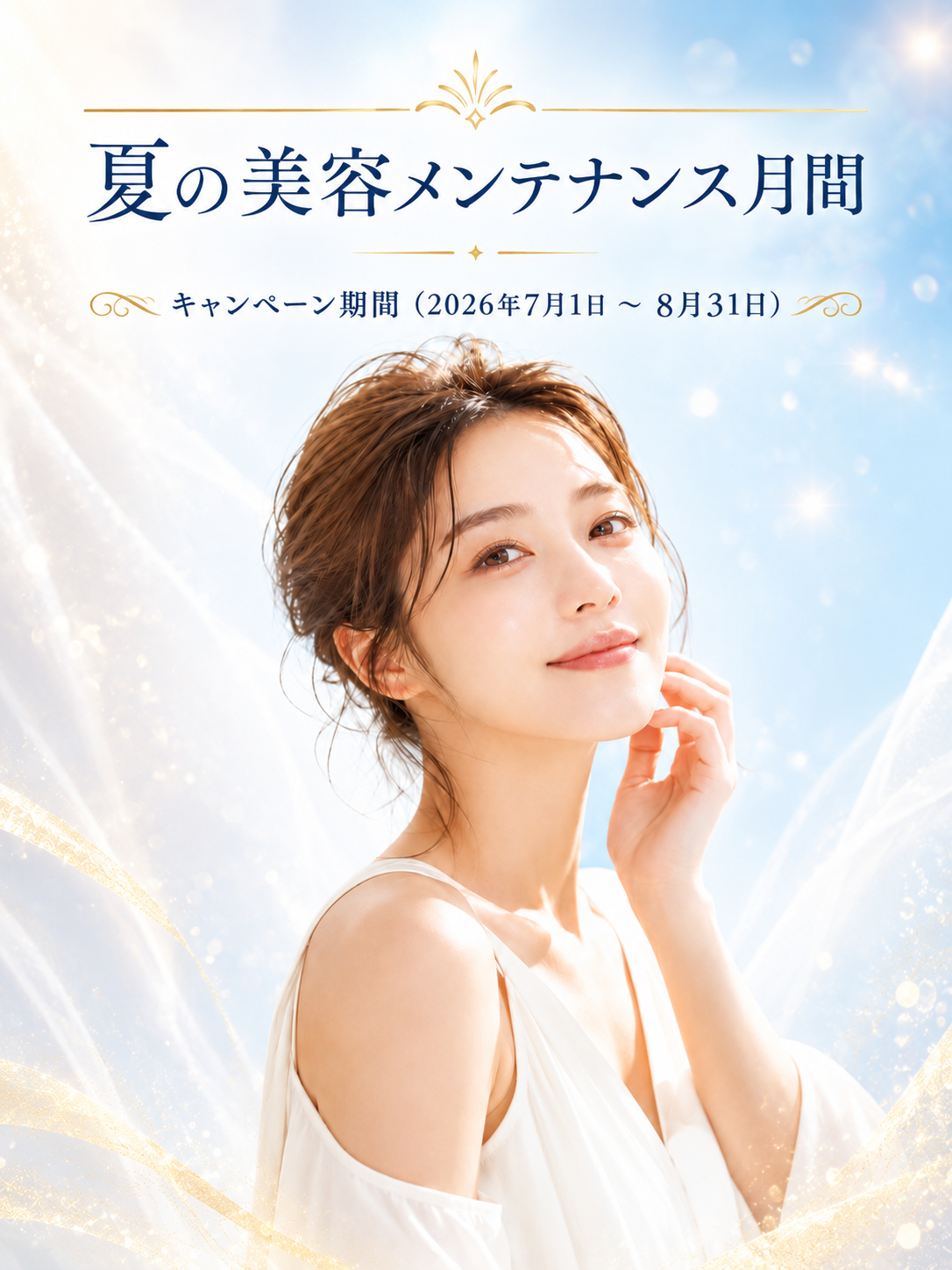 夏の美容メンテナンス月間｜キャンペーン期間 2026年7月1日〜8月31日｜夏の私を、まるごとアップデート