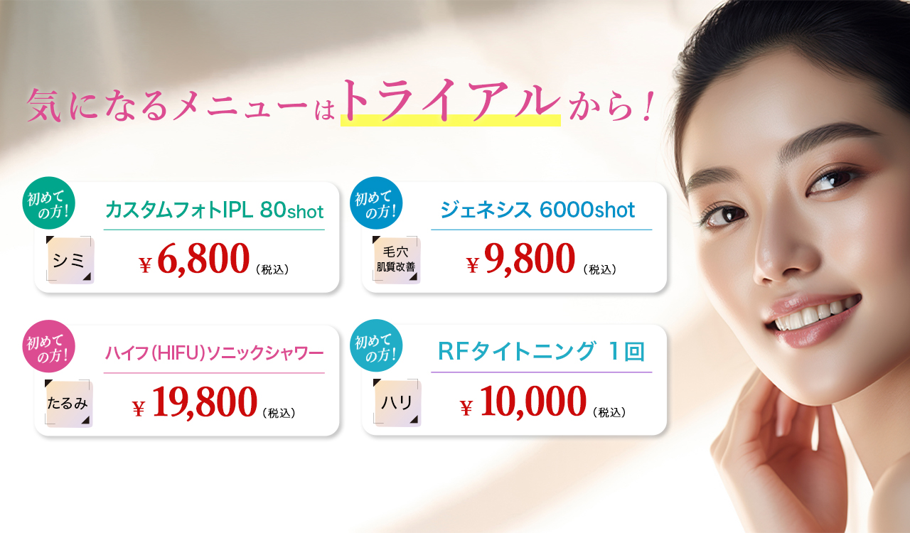 おすすめのトライアル治療